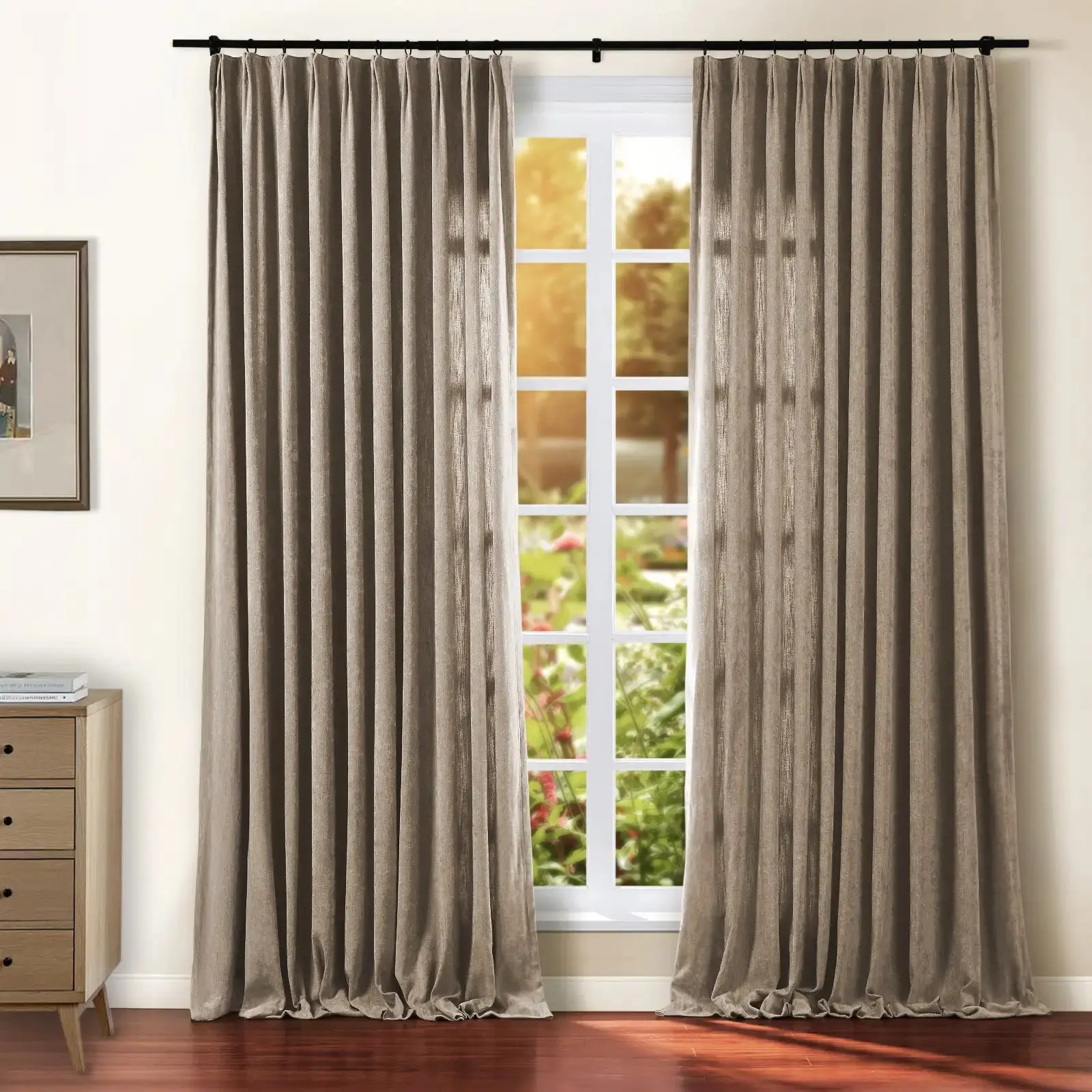 Tino Heavyweight Chenille Drapery Pleated - Image 29