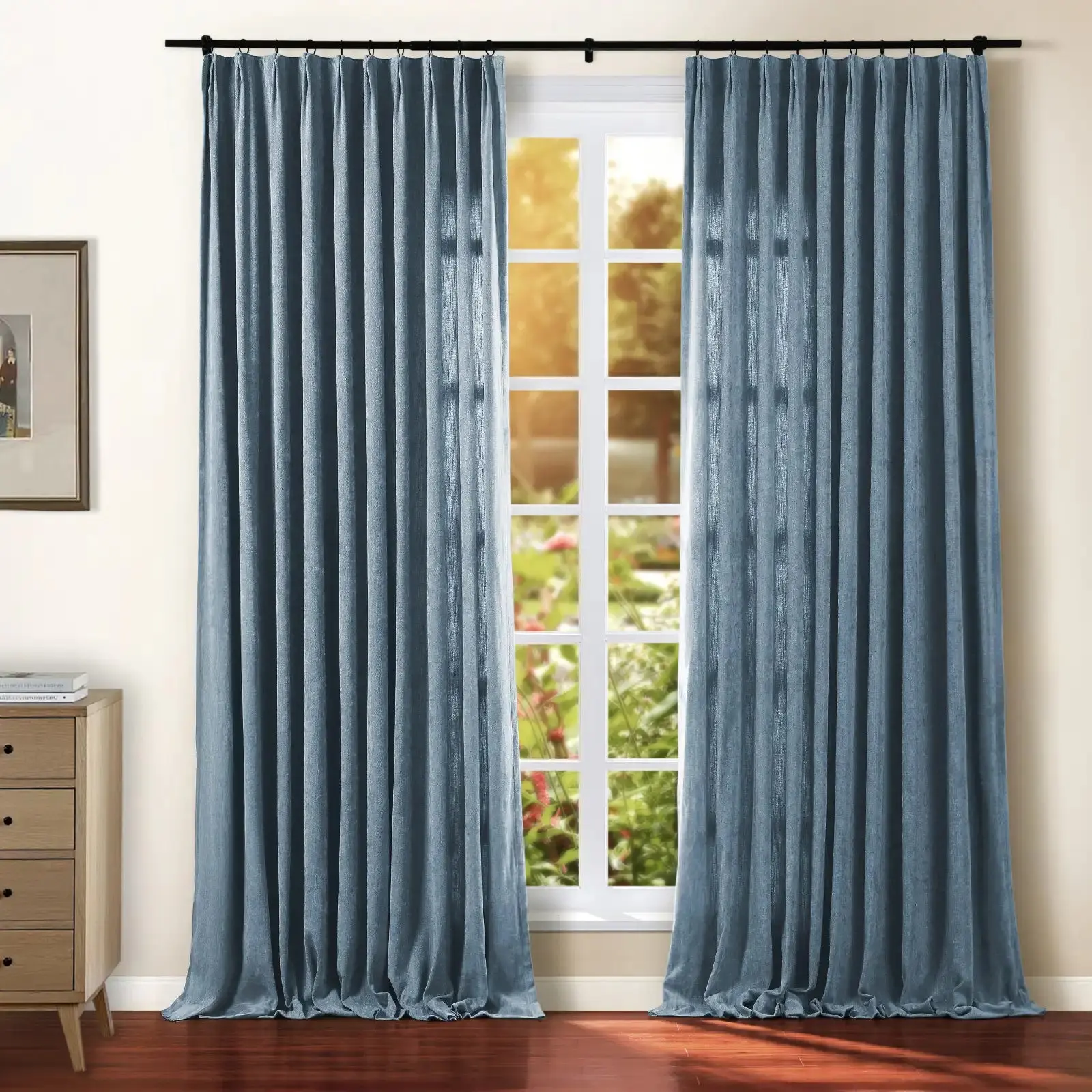 Tino Heavyweight Chenille Drapery Pleated - Image 30