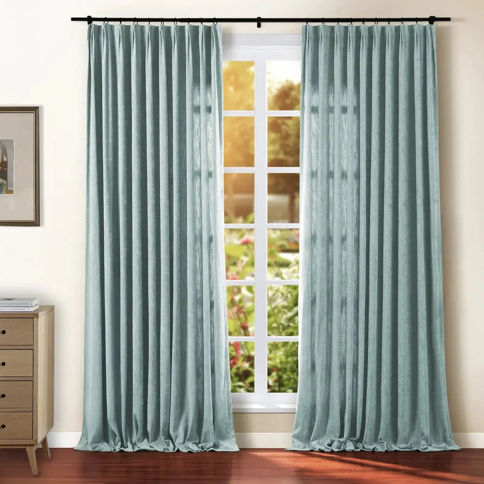 Tino Heavyweight Chenille Drapery Pleated - Image 31