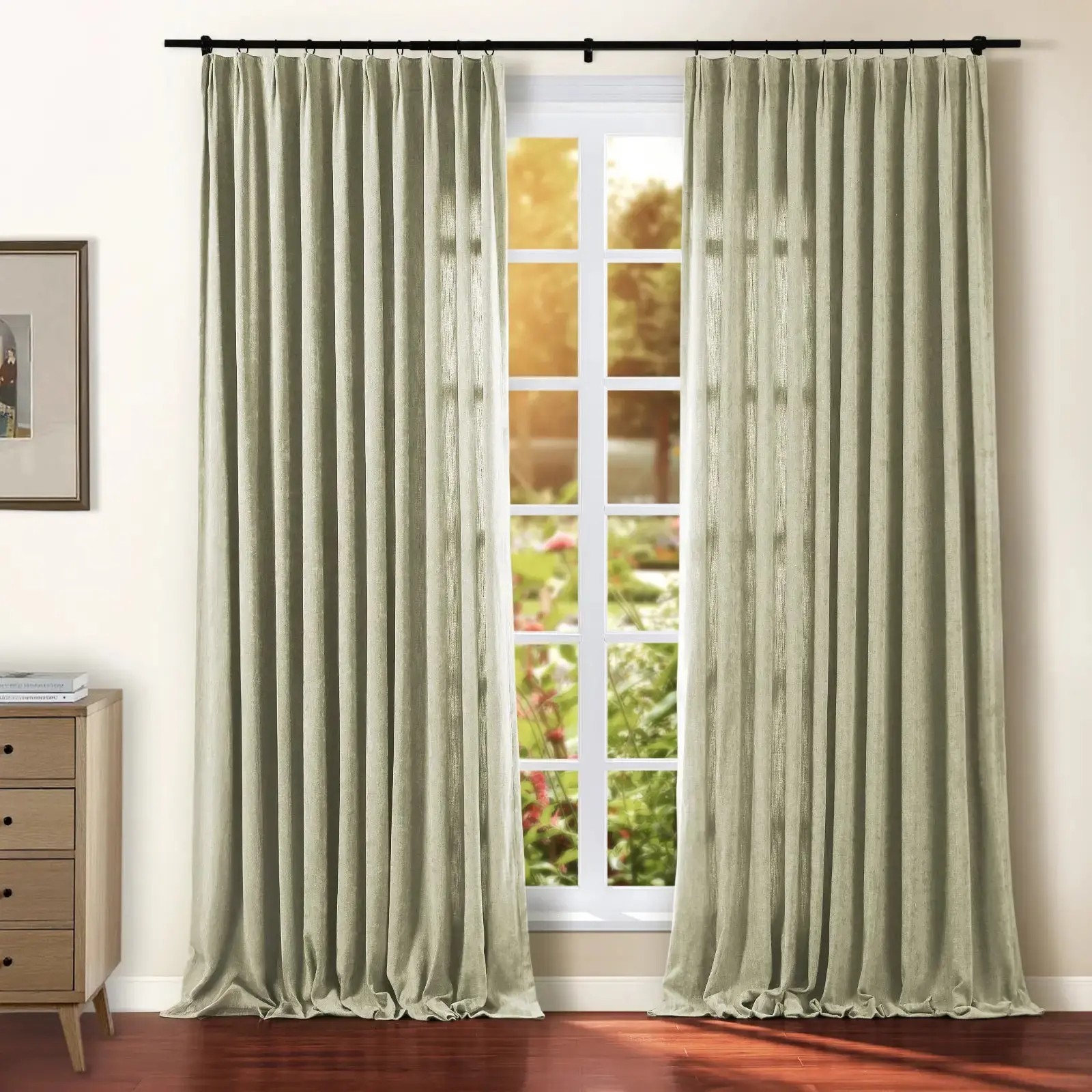 Tino Heavyweight Chenille Drapery Pleated - Image 32