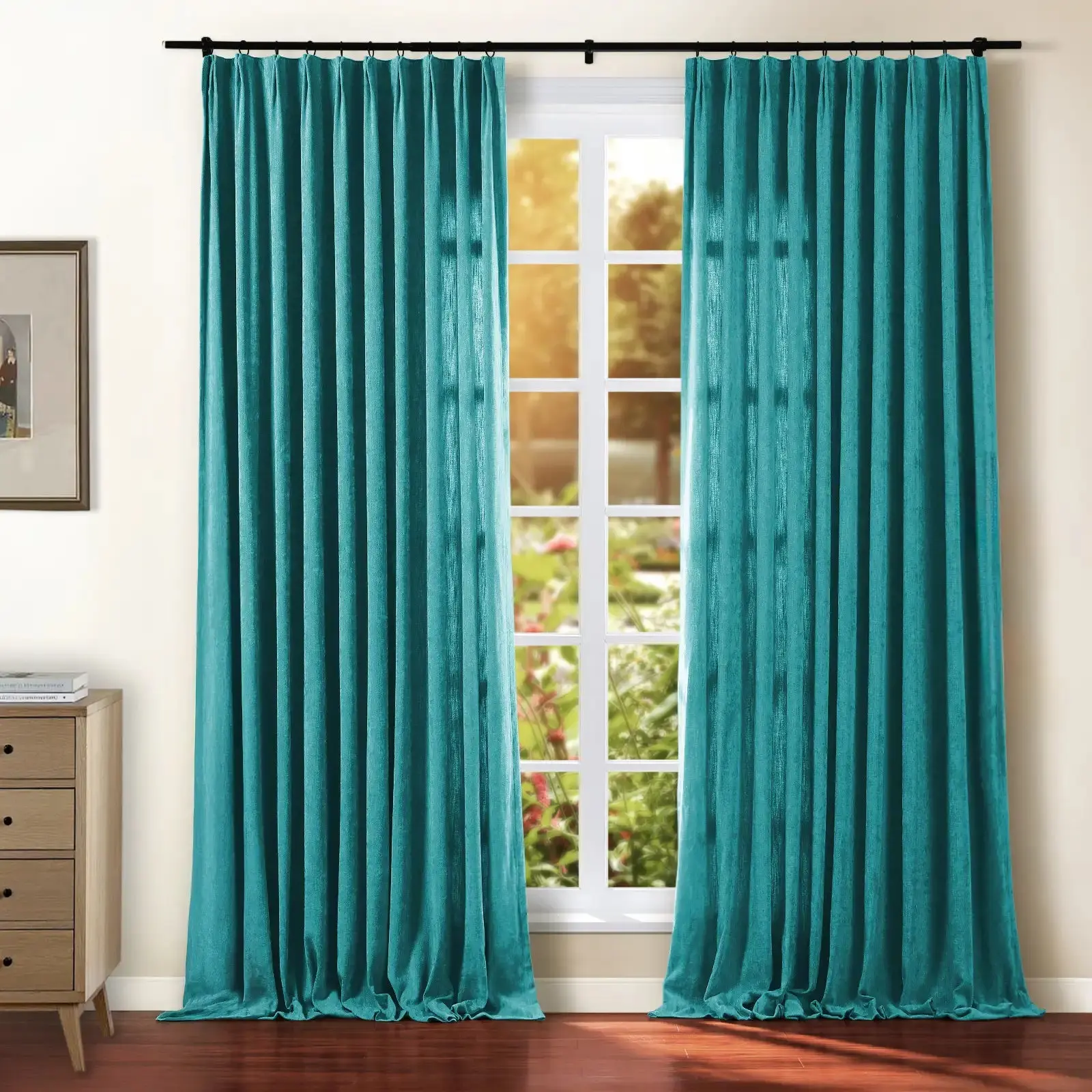 Tino Heavyweight Chenille Drapery Pleated - Image 33