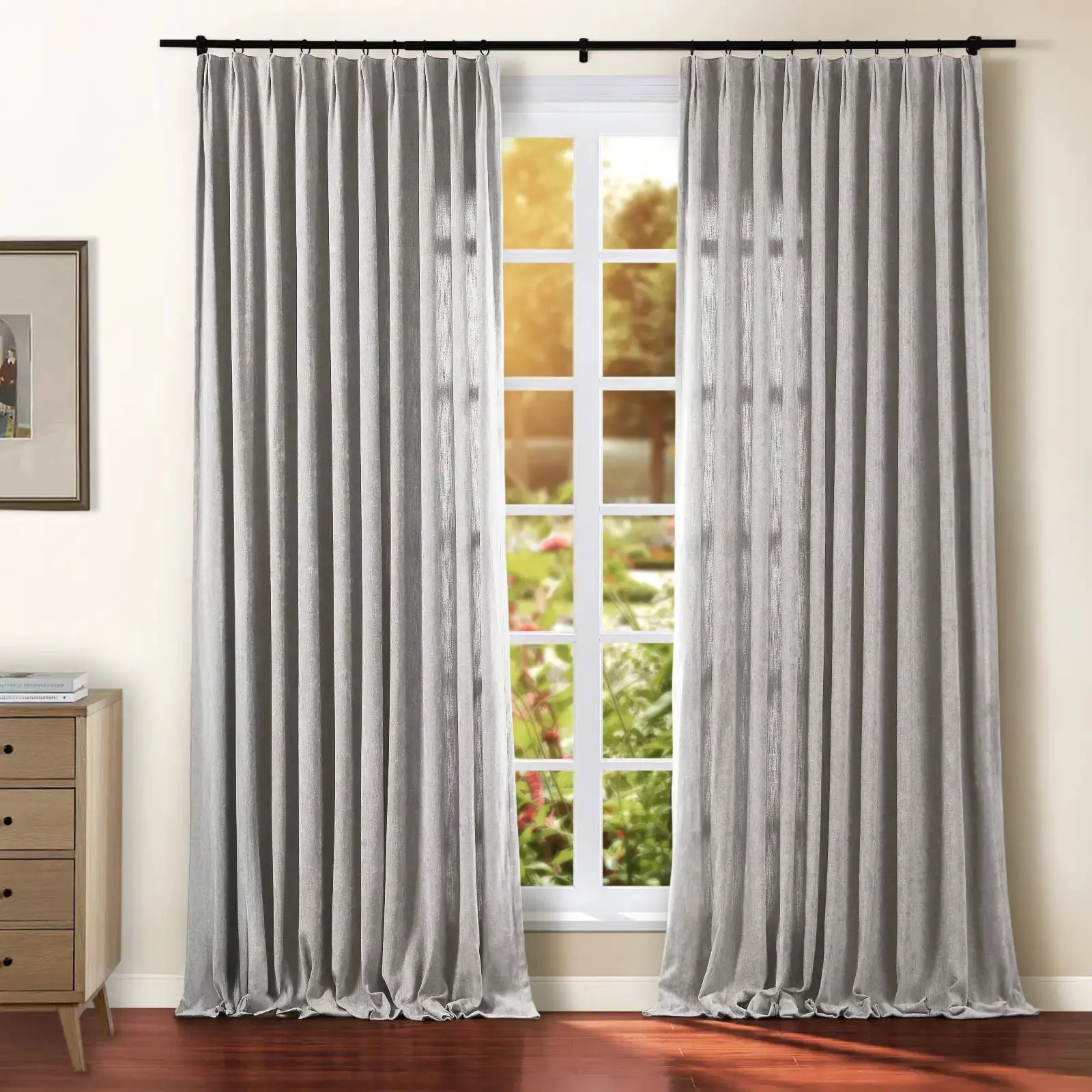 Tino Heavyweight Chenille Drapery Pleated - Image 36