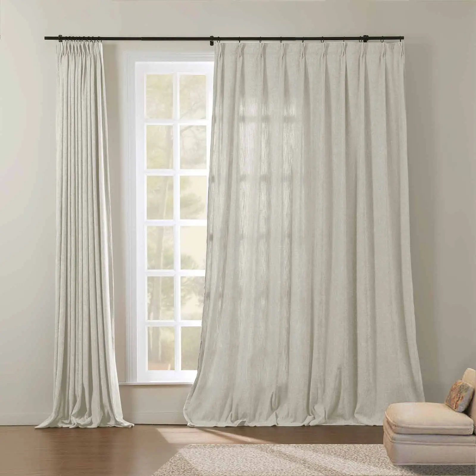 Tino Heavyweight Chenille Drapery Pleated - Image 7