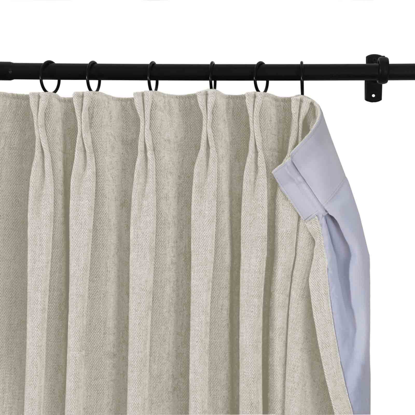 Tino Heavyweight Chenille Drapery Pleated - Image 9
