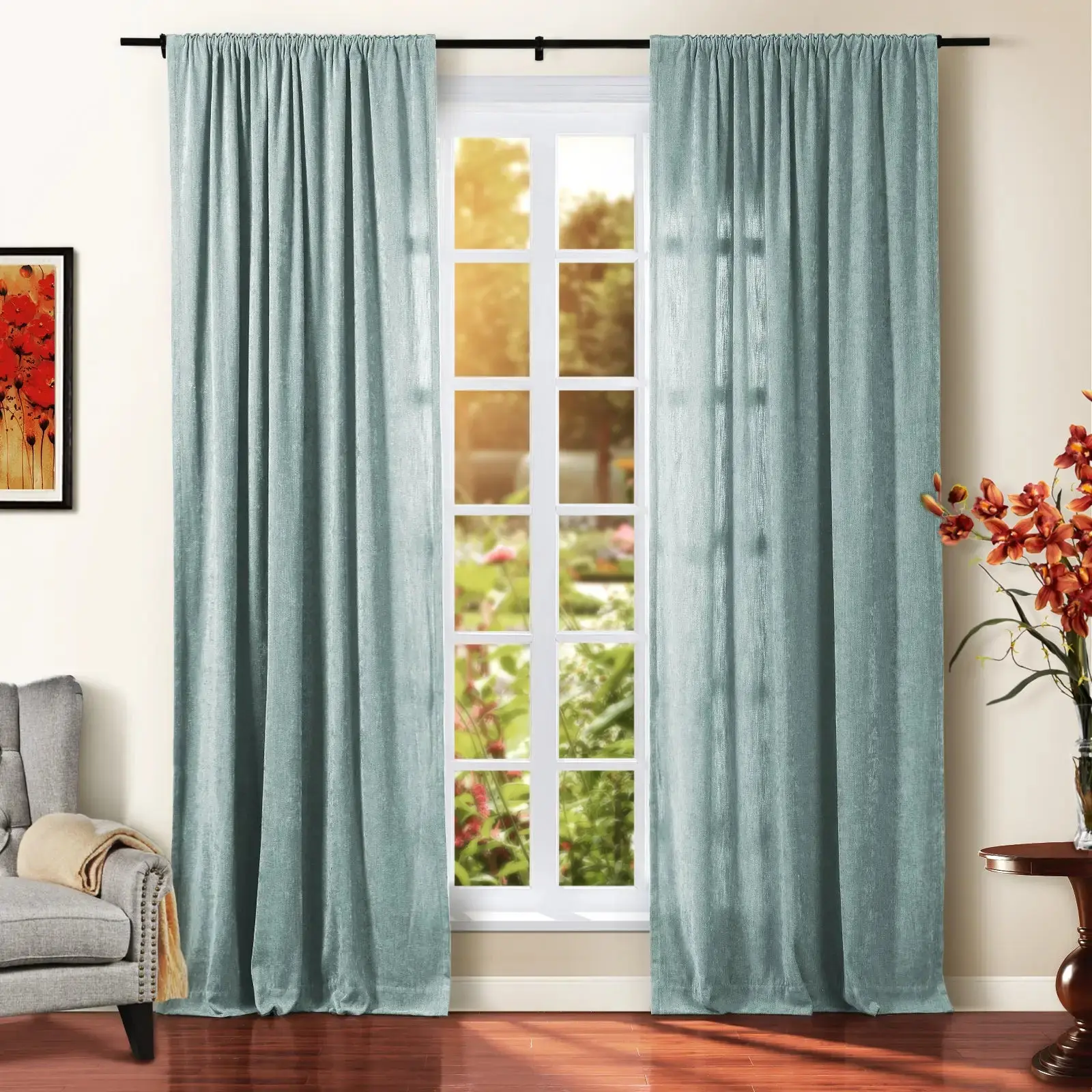 Tino Heavyweight Chenille Drapery Soft Top - Image 30