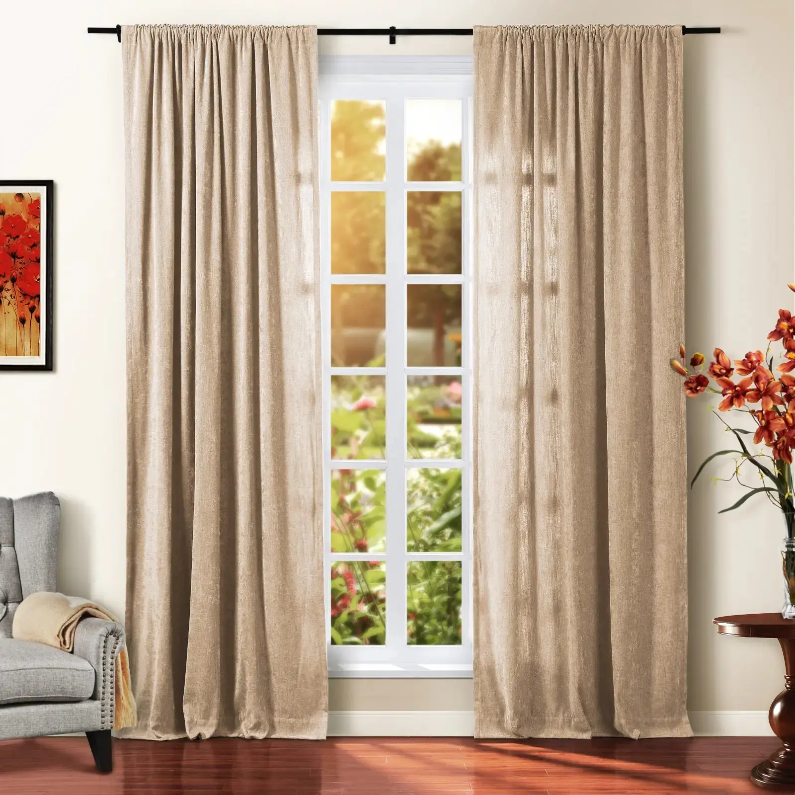 Tino Heavyweight Chenille Drapery Soft Top - Image 35