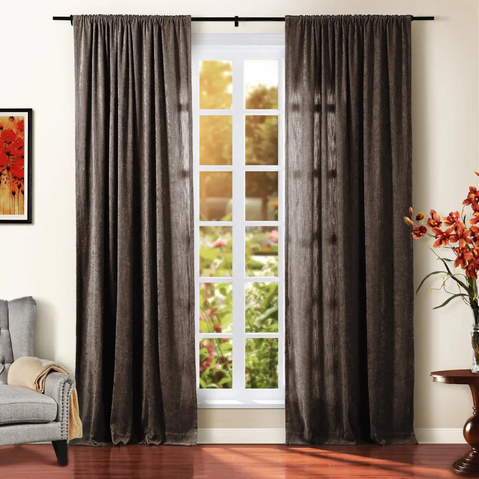 Tino Heavyweight Chenille Drapery Soft Top - Image 37
