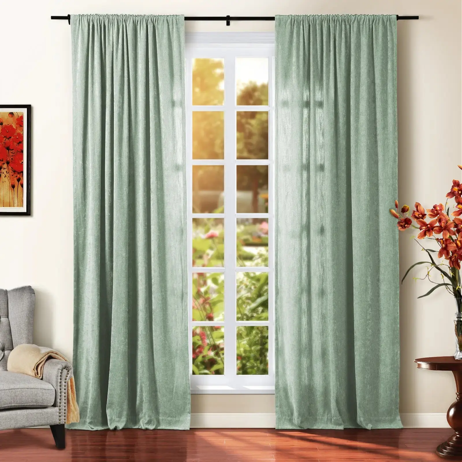 Tino Heavyweight Chenille Drapery Soft Top - Image 38