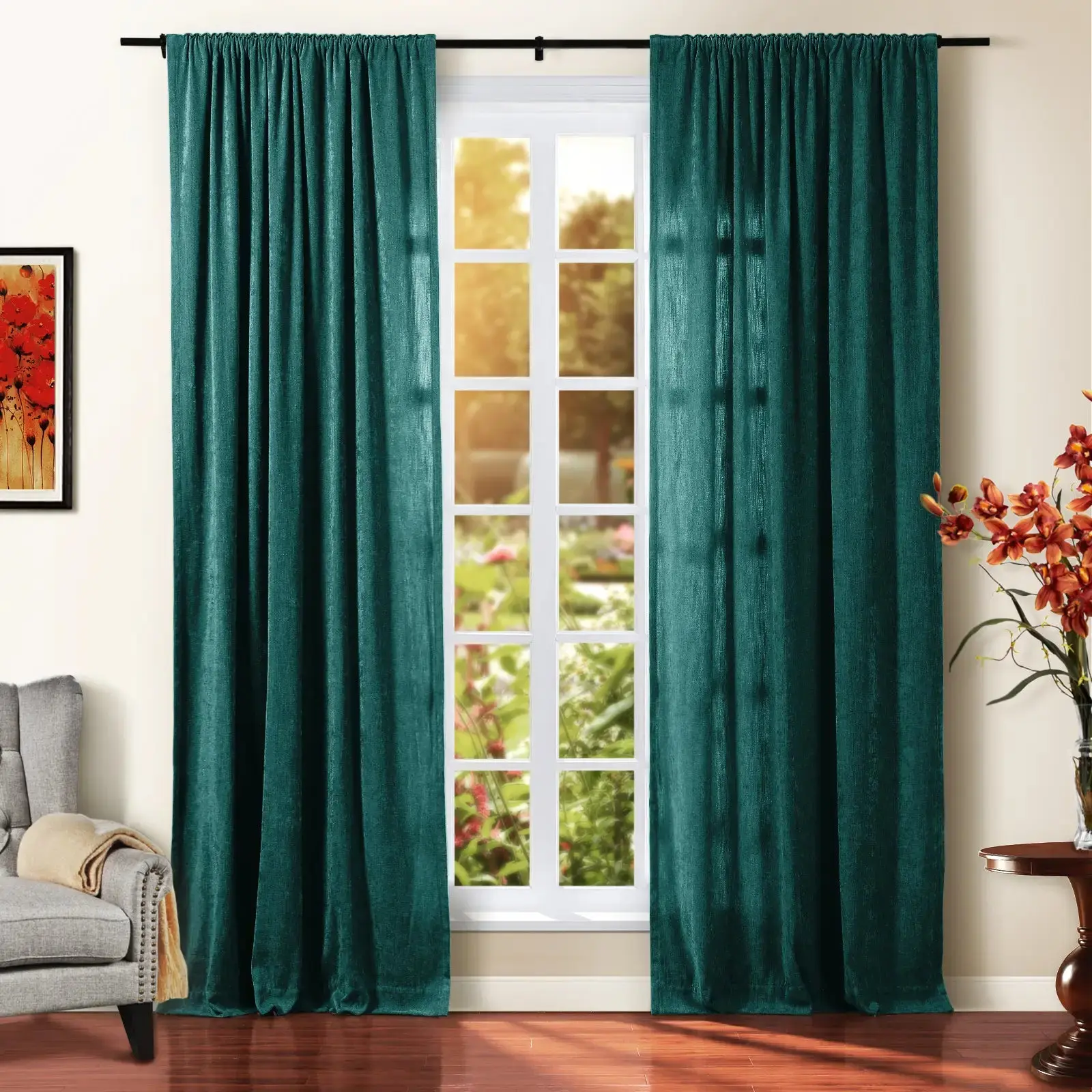 Tino Heavyweight Chenille Drapery Soft Top - Image 42