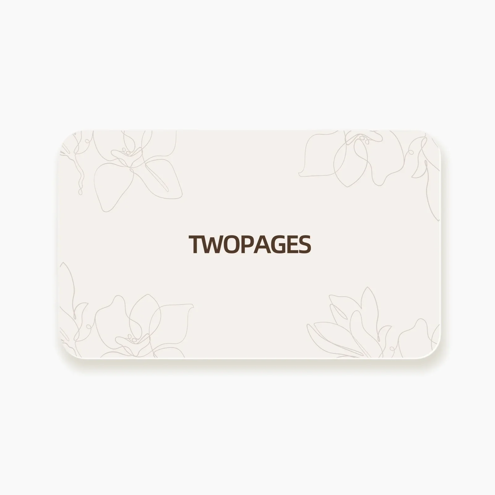 TWOPAGES Gift Card