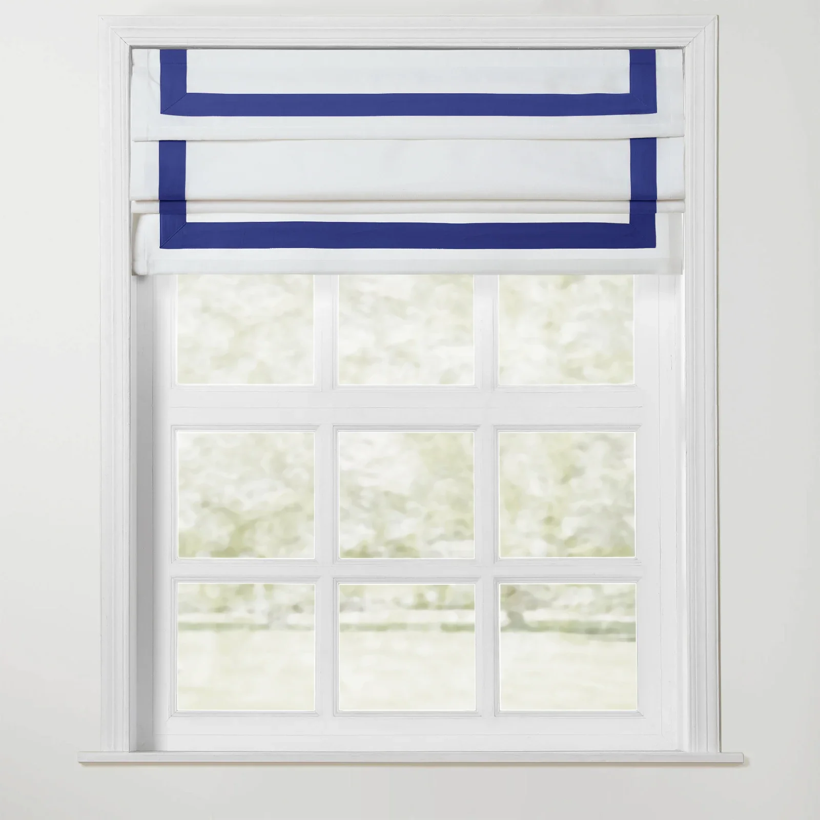 Tyrone Cordless Roman Shade with Border - Image 13
