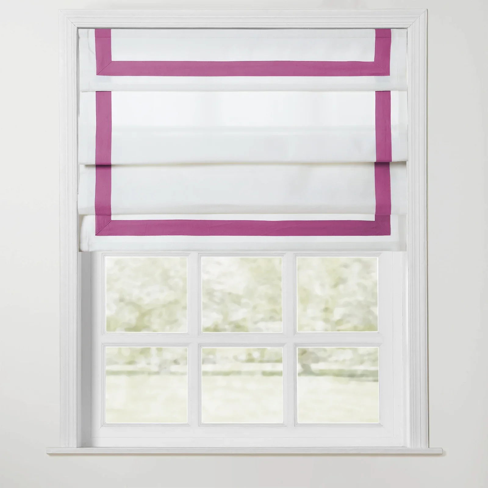 Tyrone Cordless Roman Shade with Border - Image 18