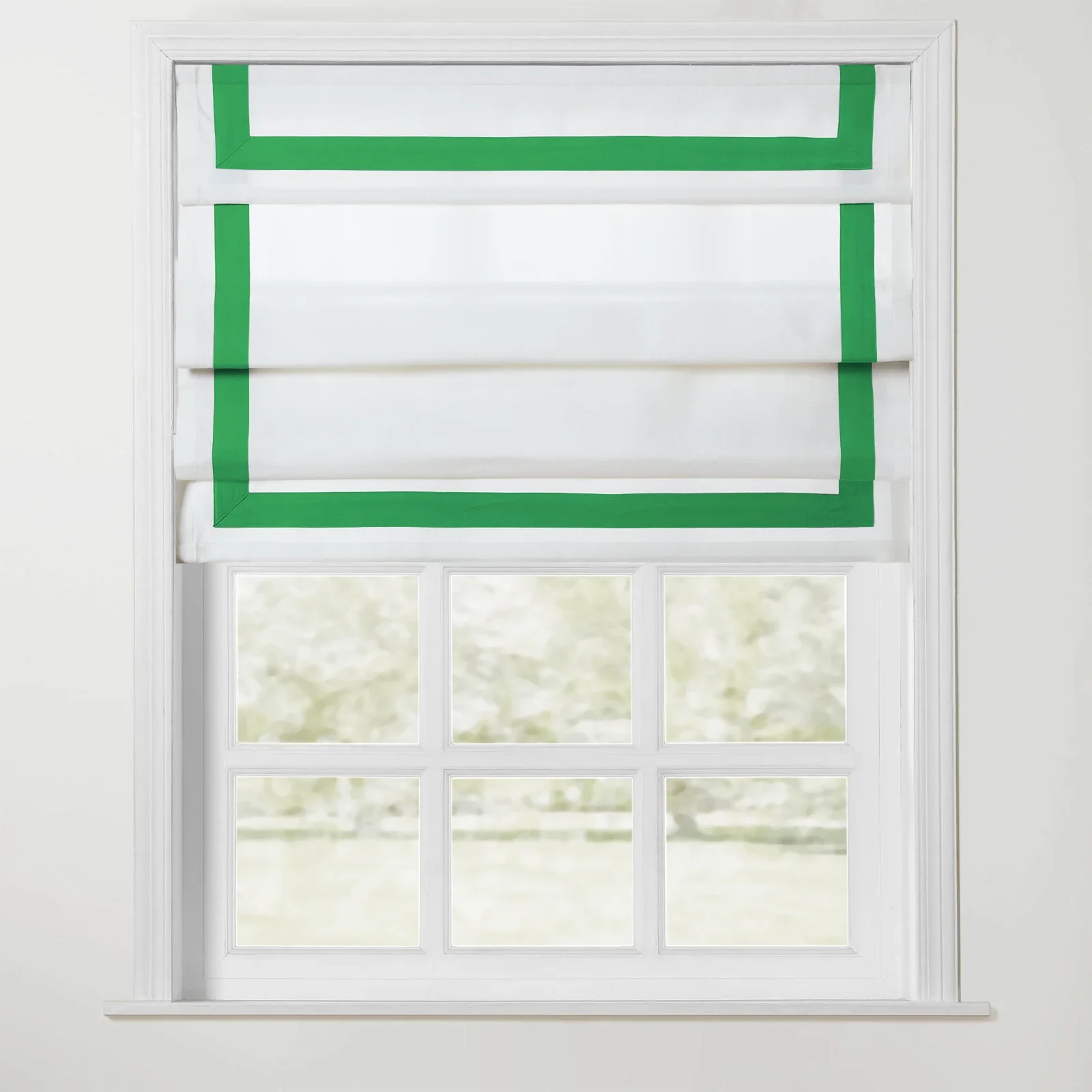 Tyrone Cordless Roman Shade with Border - Image 20