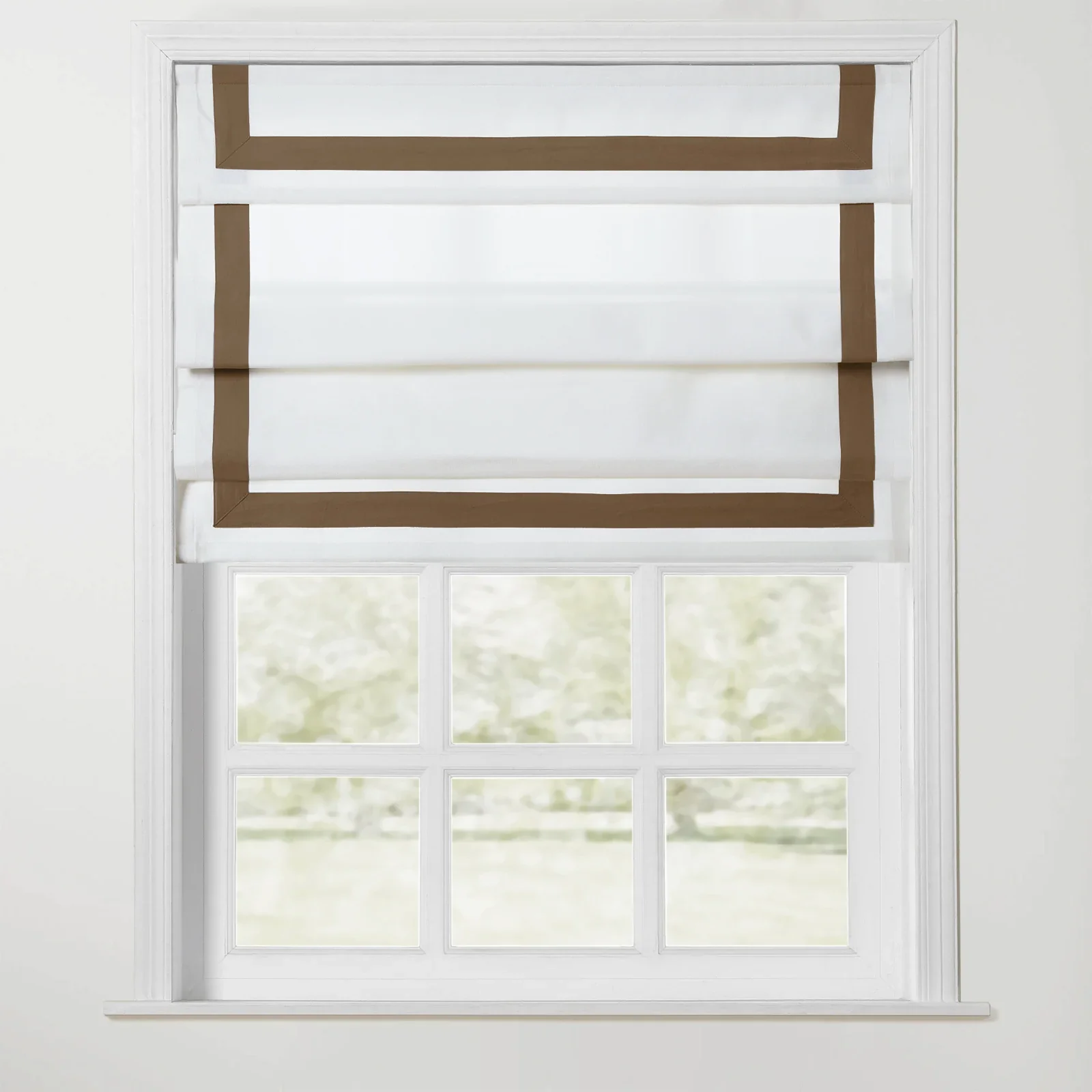 Tyrone Cordless Roman Shade with Border - Image 21