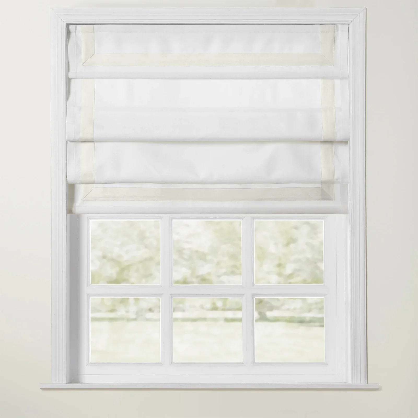 Tyrone Cordless Roman Shade with Border - Image 22