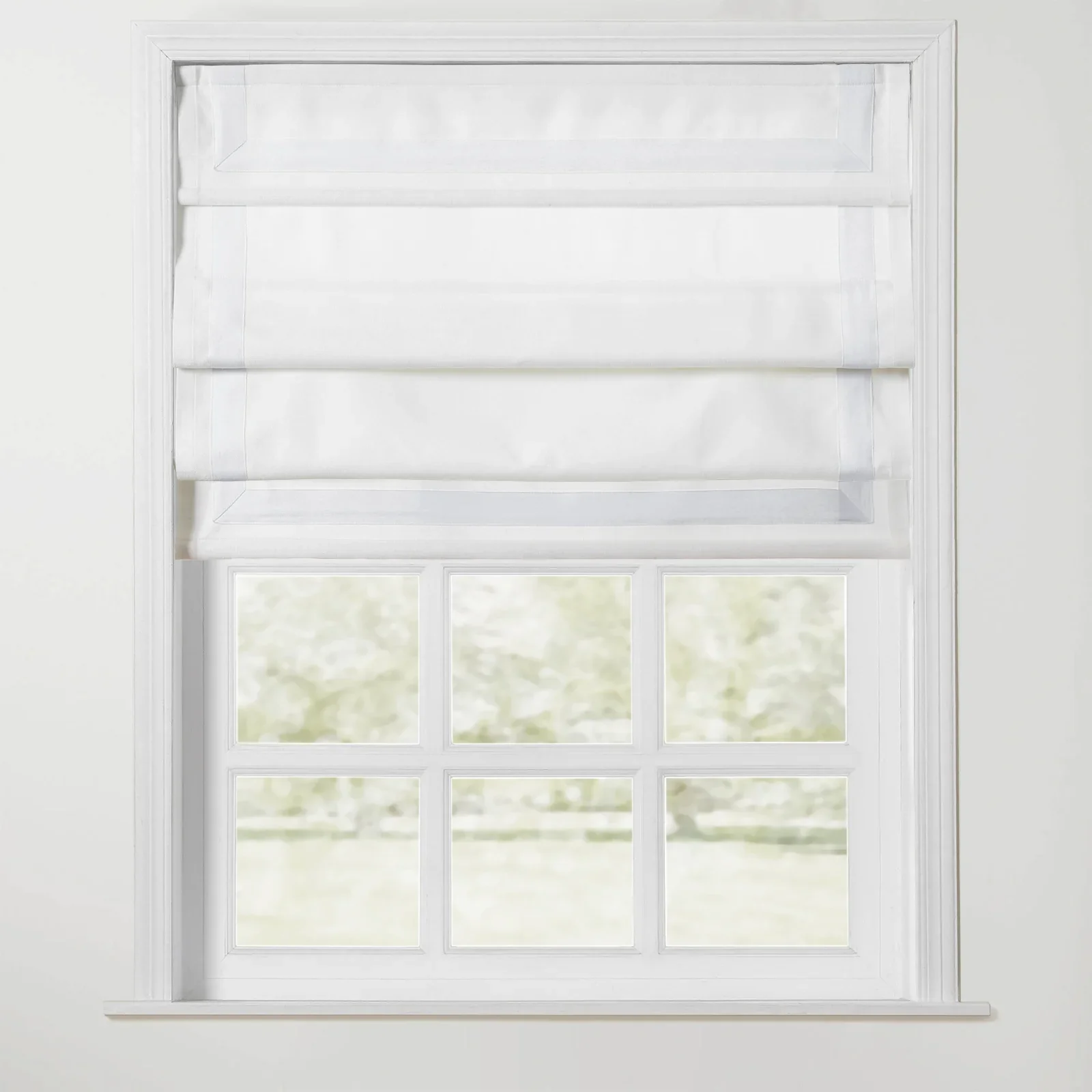 Tyrone Cordless Roman Shade with Border - Image 24