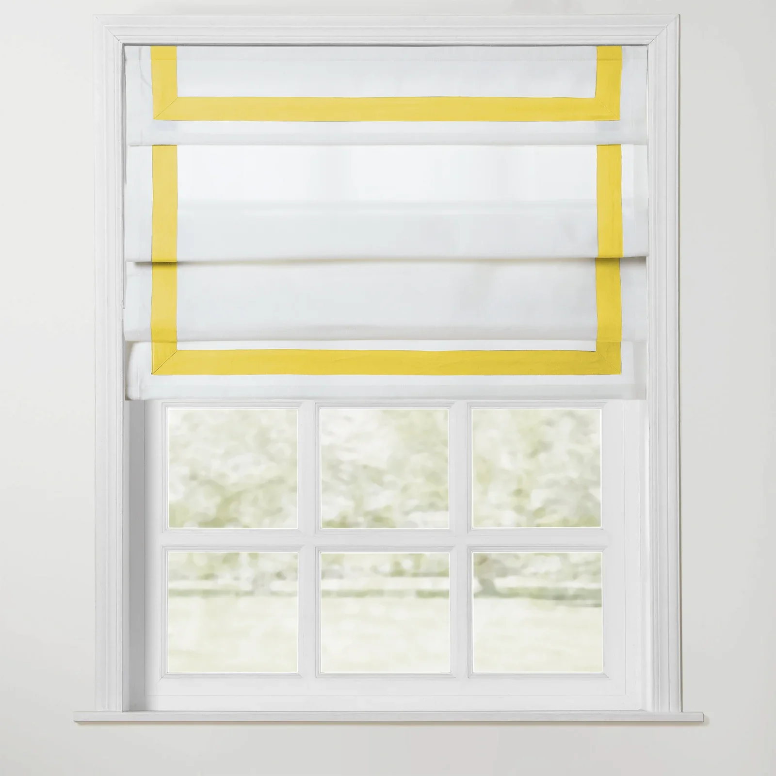 Tyrone Cordless Roman Shade with Border - Image 27