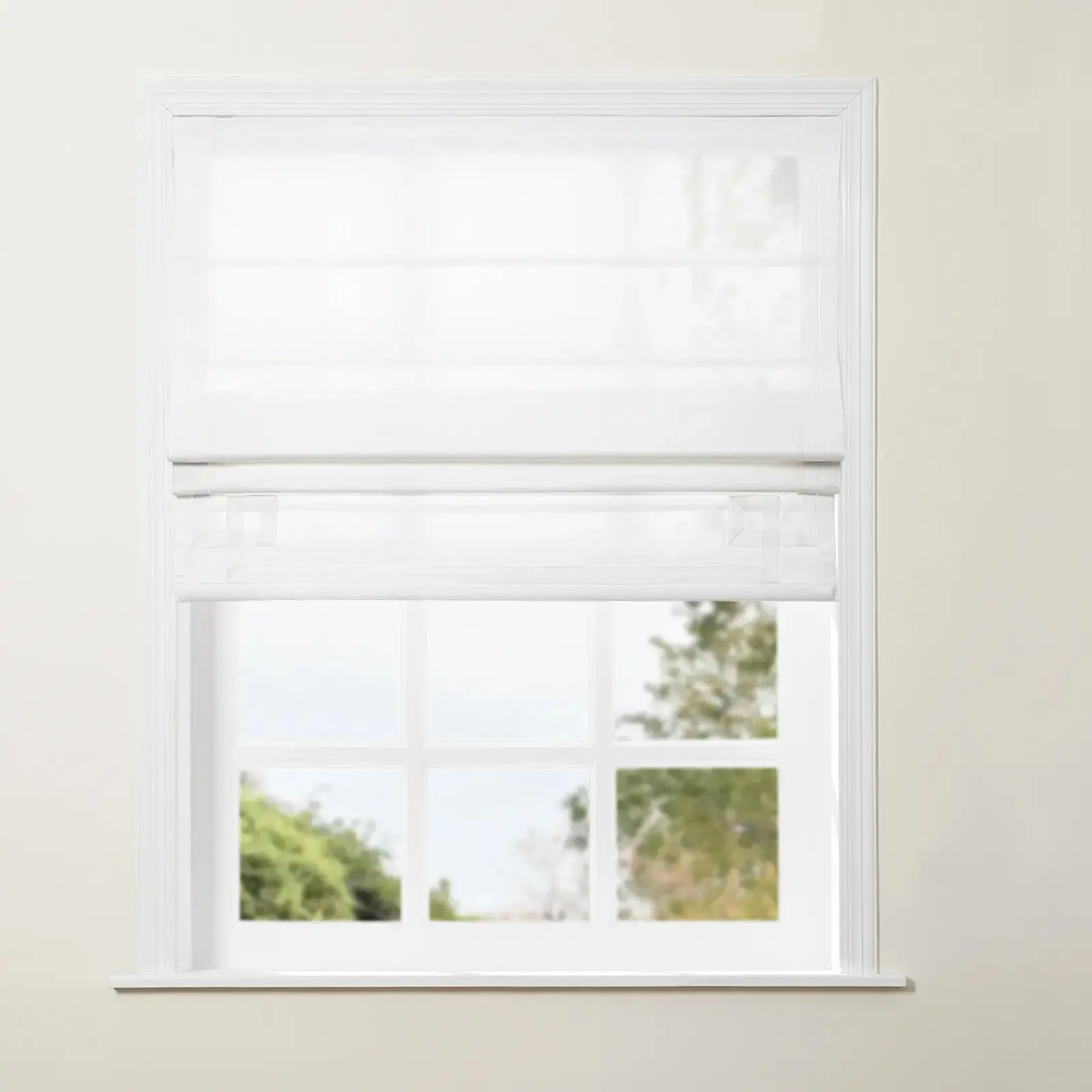 Tyrone Cordless Roman Shade with Border - Image 42