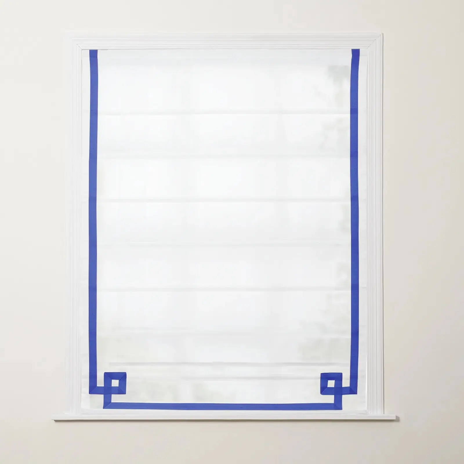 Tyrone Cordless Roman Shade with Border - Image 6