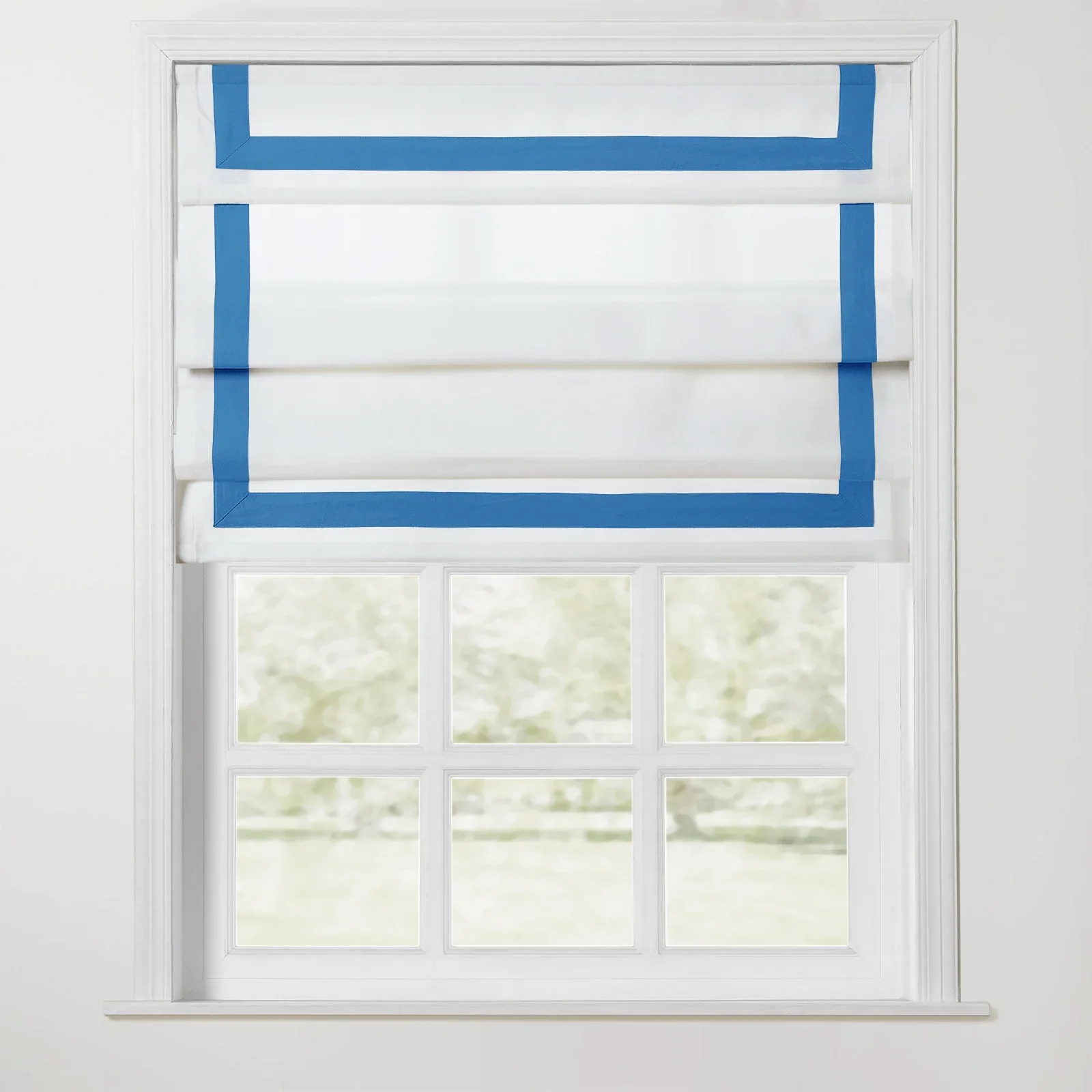 Tyrone Cordless Roman Shade with Border - Image 16