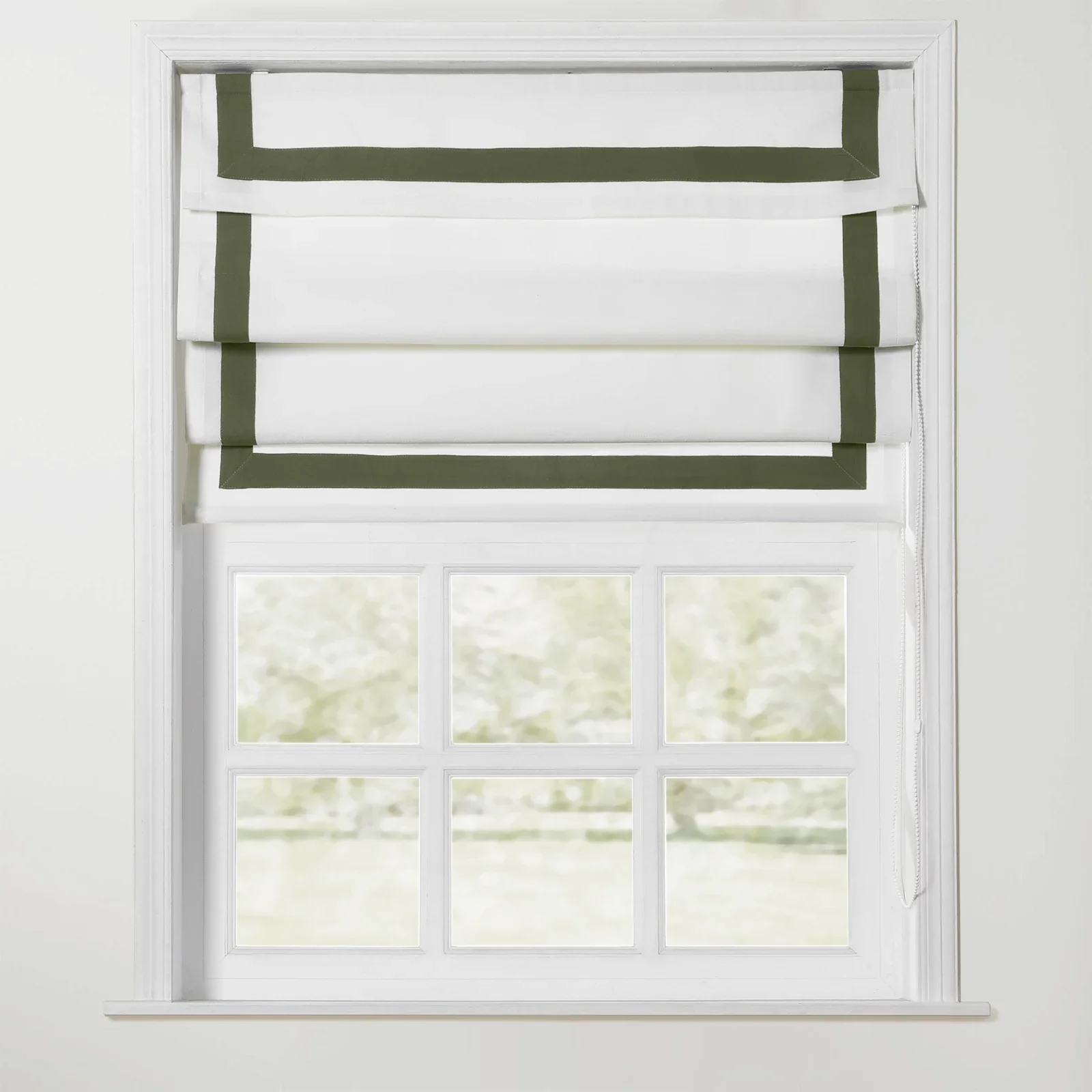 Tyrone Roman Shade with Border Cord Lift - Image 29