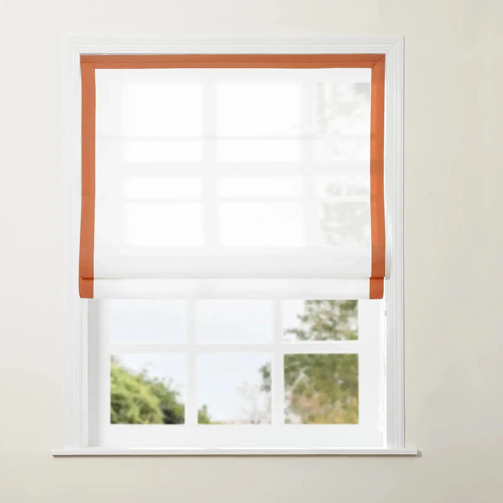 Tyrone Roman Shade with Border Cord Lift - Image 36