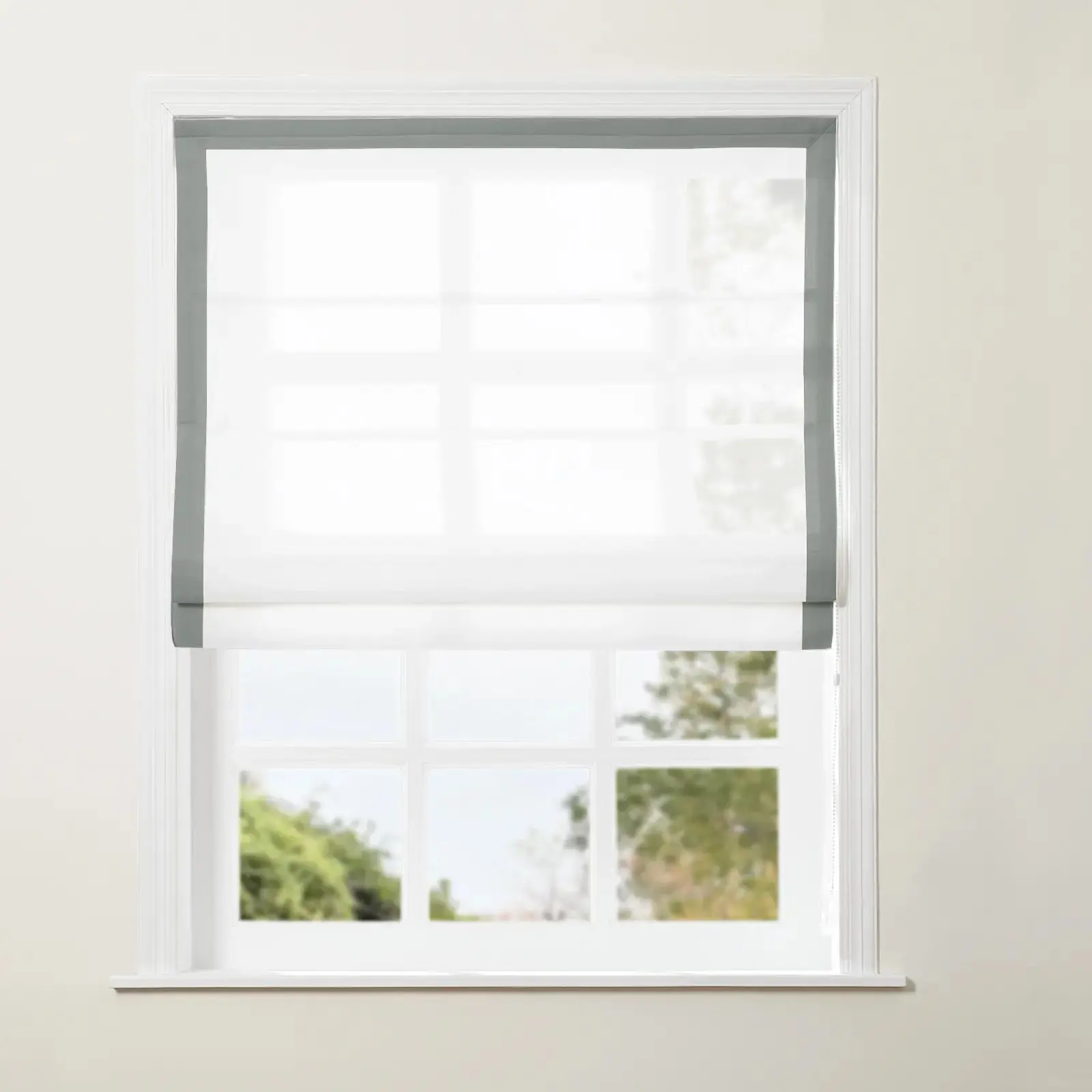 Tyrone Roman Shade with Border Cord Lift - Image 38