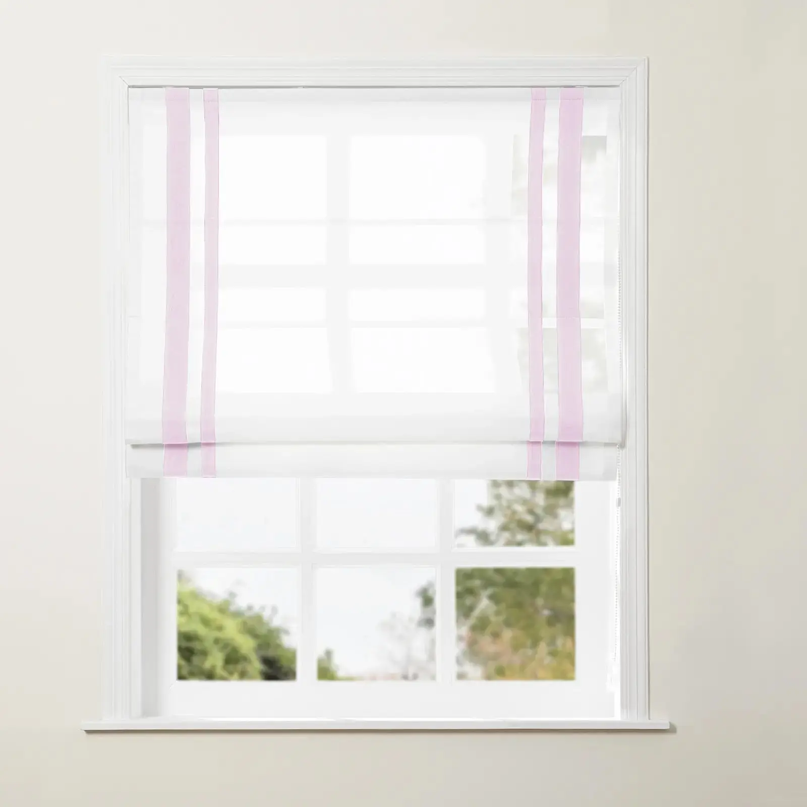 Tyrone Roman Shade with Border Cord Lift - Image 50